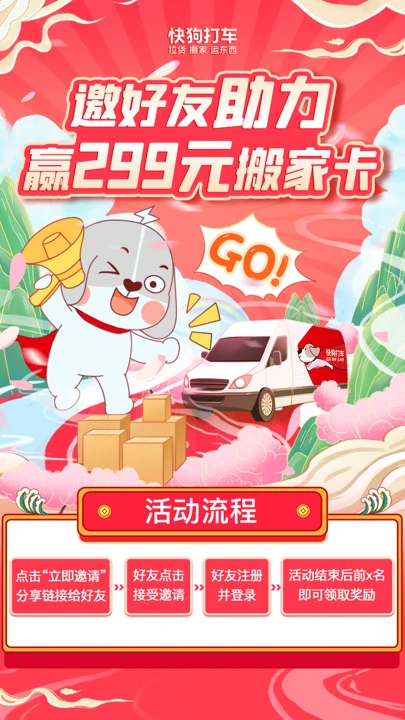 快狗打车营销图 · 1活动流程说明(750x1334)